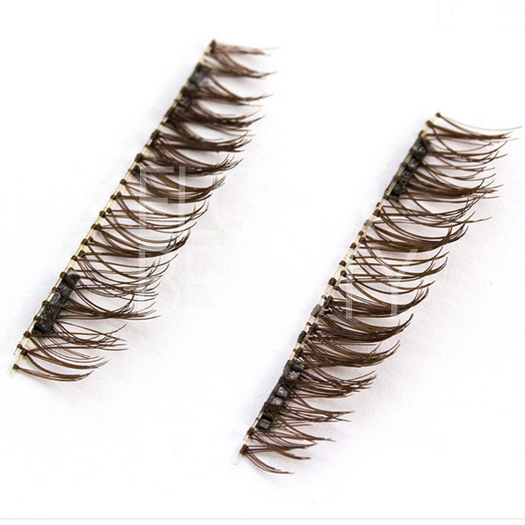 Brown natural 3D magnetic lashes wholesale supplies EA104